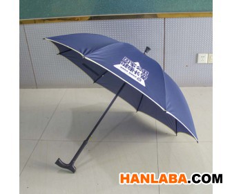 广州中益厂家定制老人手杖伞可定制logo老人礼物雨伞广告伞