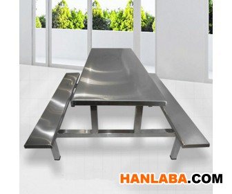六人座不锈钢餐桌 201不锈钢制 耐污不易生锈