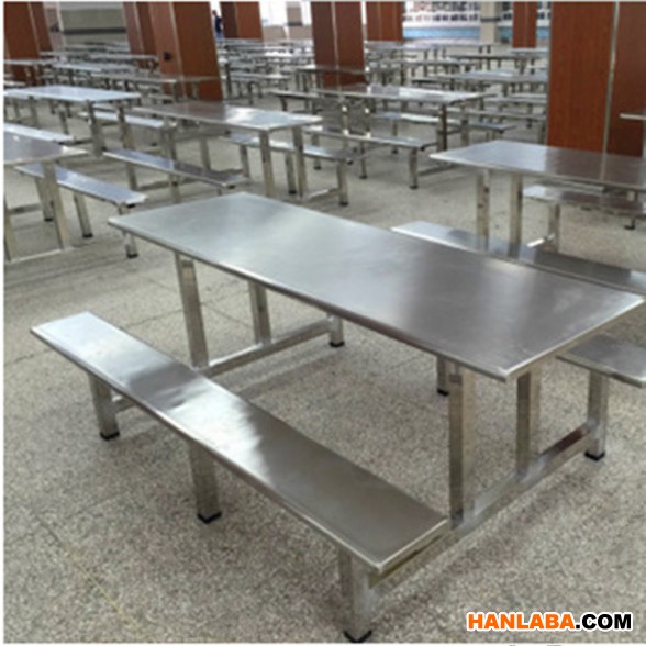 SH21不锈钢条凳餐桌椅