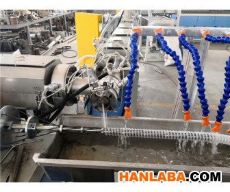 PVC加筋管机械设备/排污排水加筋管生产线