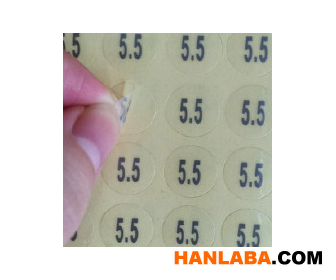 透明圆形封口贴PVC透明不干胶标签